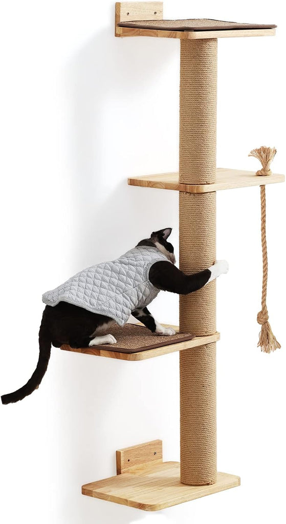 Cat Scratching Activity Tree Wall Mounted