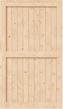 48in x 84in Sliding Barn Wood Door,Interior Doors,DIY Assemblely,Solid Natural Spruce Panelled Slab,