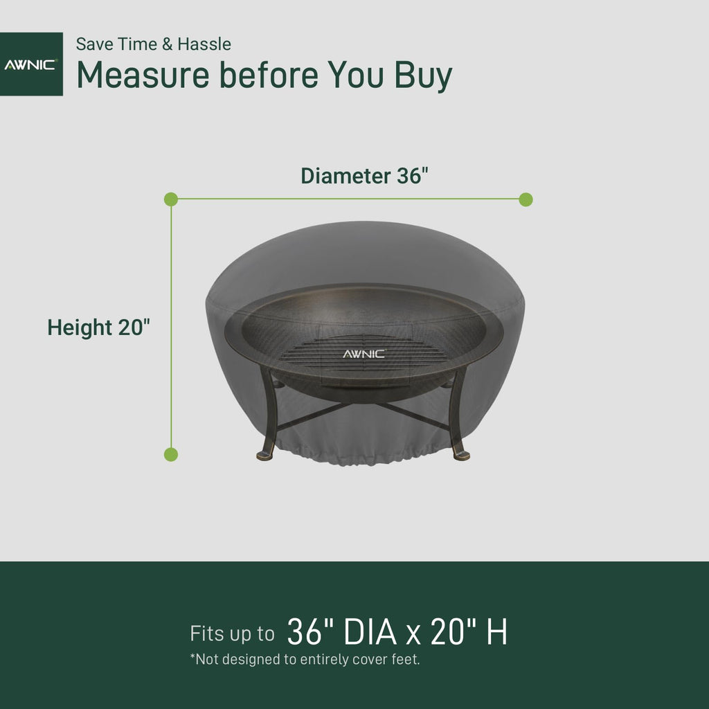 Fire Pit Cover Round 36 inch