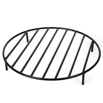 Heavy Duty Fire Pit Grate with High Temp Coating & Removable Legs