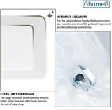 Rectangular Bathroom Vessel Sink 21"x14" Rectangle Above Counter White Porcelain Ceramic Vessel Vanity Sink Art Basin