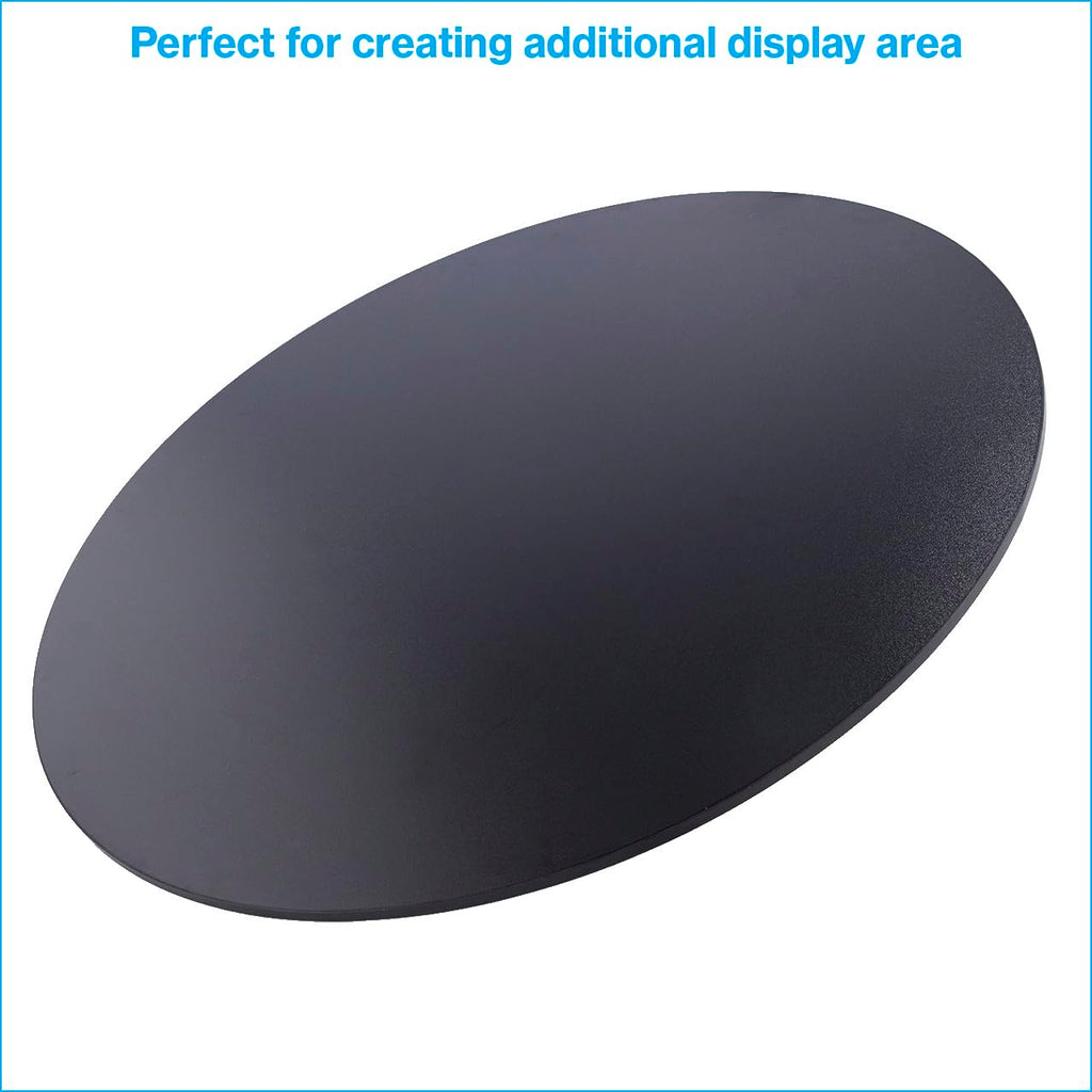 Round Black Wood Clothing Rack Topper (30 in Diameter)