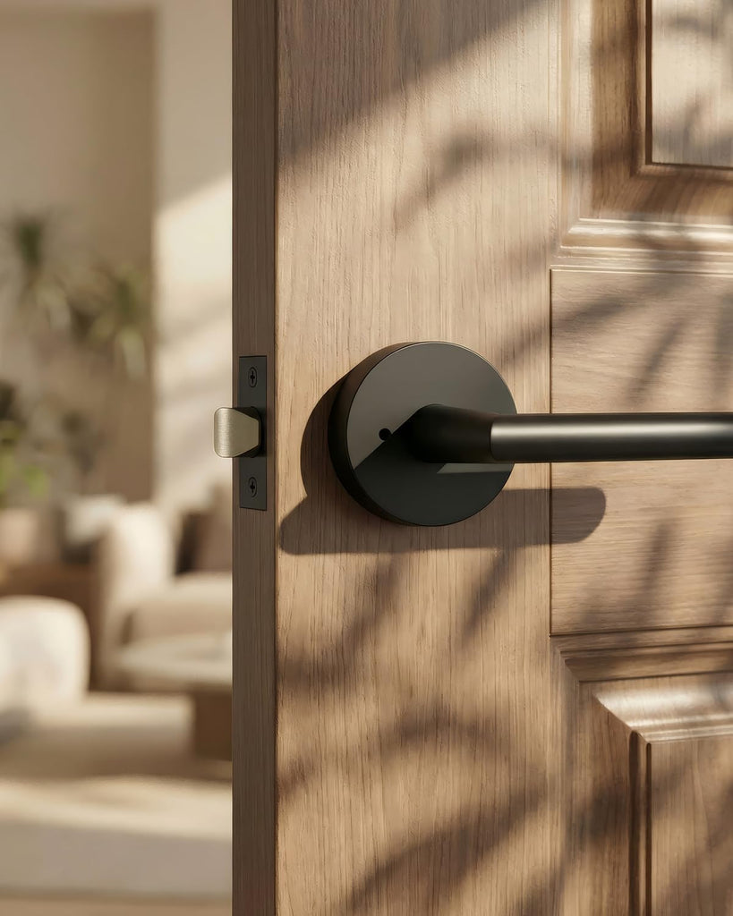 Black Door Handles Interior, Privacy Matte Black Interior Door Handles - Door Lever