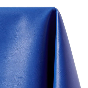 Vinyl Fabric Faux Leather Pleather Upholstery 54" Wide by The Yard (1 Yard, Royal Blue)