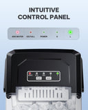 Ice Maker Countertop, Portable Ice Machine with Carry Handle, Self-Cleaning Ice Makers with Basket and Scoop, 9 Cubes