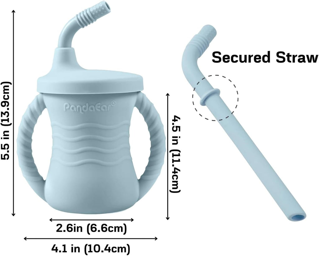9 PCS Silicone Baby Feeding Set, Suction Plate & Utensils