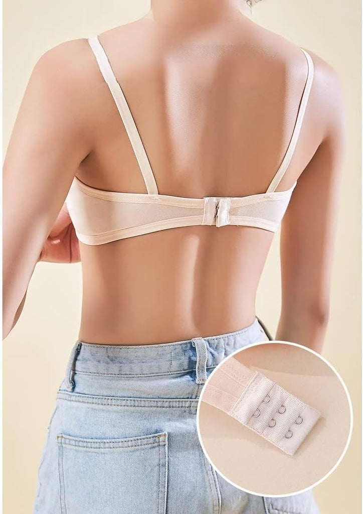 Big Girls' Adjustable Training Bra Cotton Bras Light Padded 10