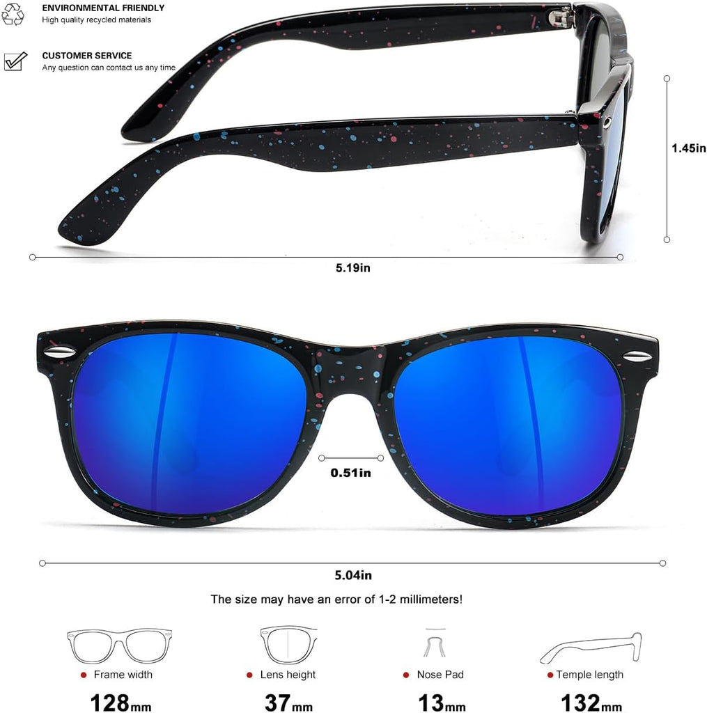 Kids Polarized Sunglasses for Boys Girls,Retro Toddler Sun Glasses UV Protection Shades