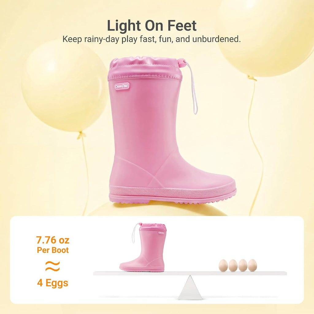Waterproof Drawstring Rain Boots
