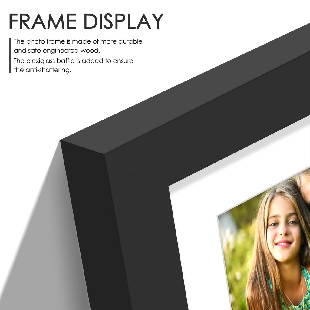 18x30 Collage Frame For 18 4x6 Photos Black