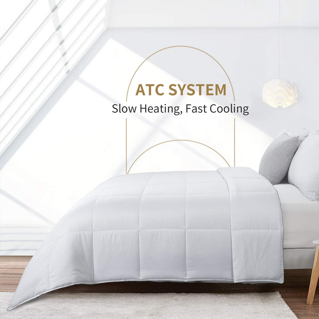 Lightweight Cooling Comforter Super King Size, 100% Viscose Derived from Bamboo Shell Down Alternative Duvet