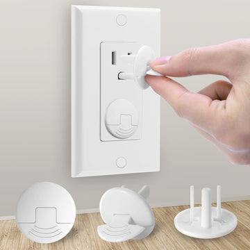 Outlet Covers Baby Proofing White - 38 Pack Plug Covers for Electrical Outlets, Child Proof Socket Covers, Baby