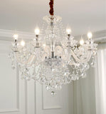 Modern K9 Transparent Crystal Chandelier,Luxury Clear Crystal Pendant Light Fixture 8 Light,Modern Ceiling Lighting for Living Room, Dining Room, Bedroom (8 Lights) A110-B0B9L6XJRT