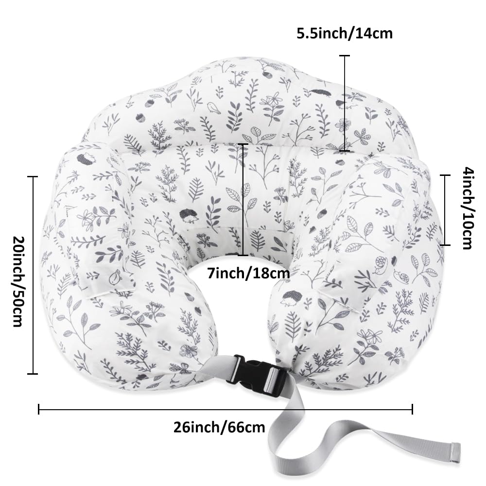 Nursing Pillow Adjustable, Pillow for Breast Feeding Bottle Feeding, Large Size More Support for Mom, Breastfeeding