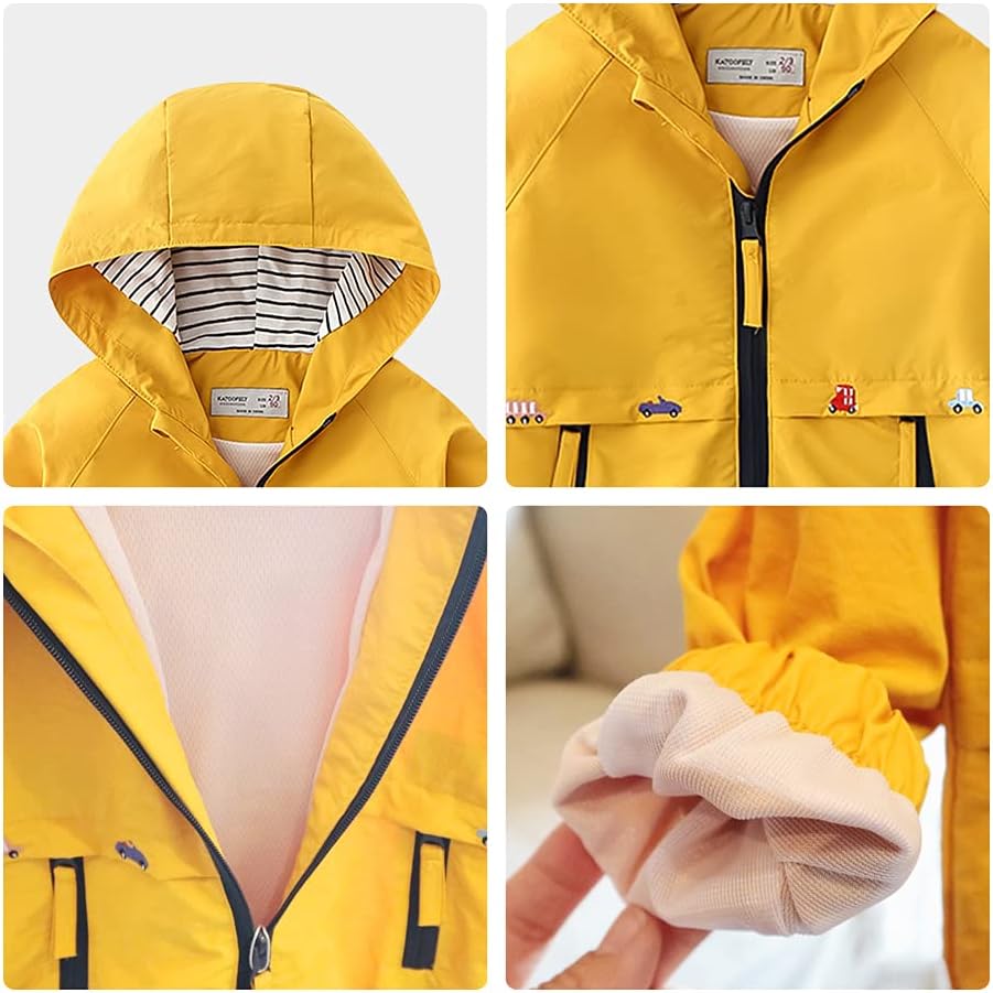 Toddler Boys Spring Windbreaker Lightweight Jacket
