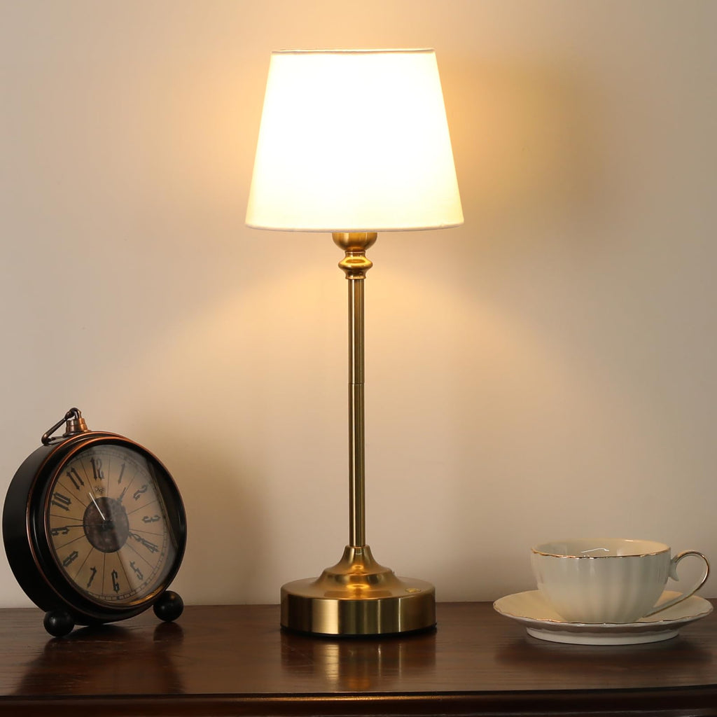 Gold Cordless Table Lamp with Rechargeable Battery, 1 Pack