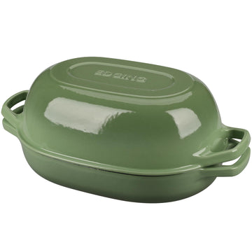 Enameled Cast Iron Oval Dutch Oven Pot with Lid, Dutch Oven for Sourdough Bread Baking, Bread Oven, Bread Dutch Oven
