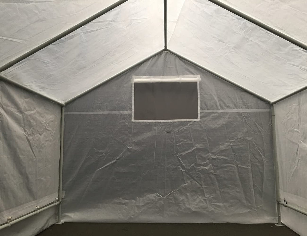 Canopy Greenhouse 10-Ft by 10-Ft, 1 3/8-In Steel Frame, 6-Leg, Opaque