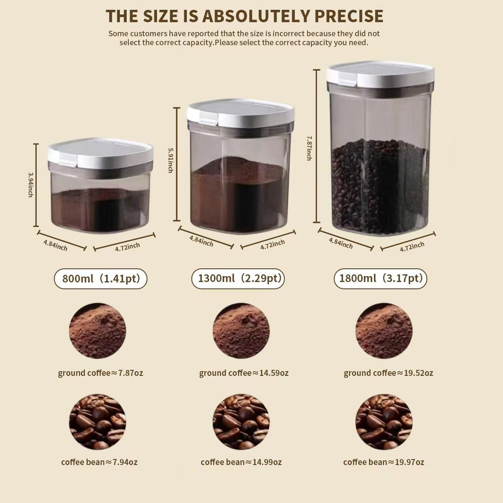 20oz Coffee Canister, Airtight Storage Container, 1800ml