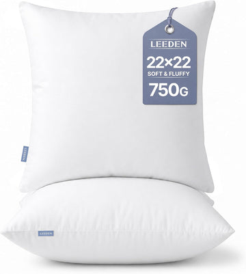 22x22 Throw Pillow Inserts, Pillow Forms for Couch - Set of 2