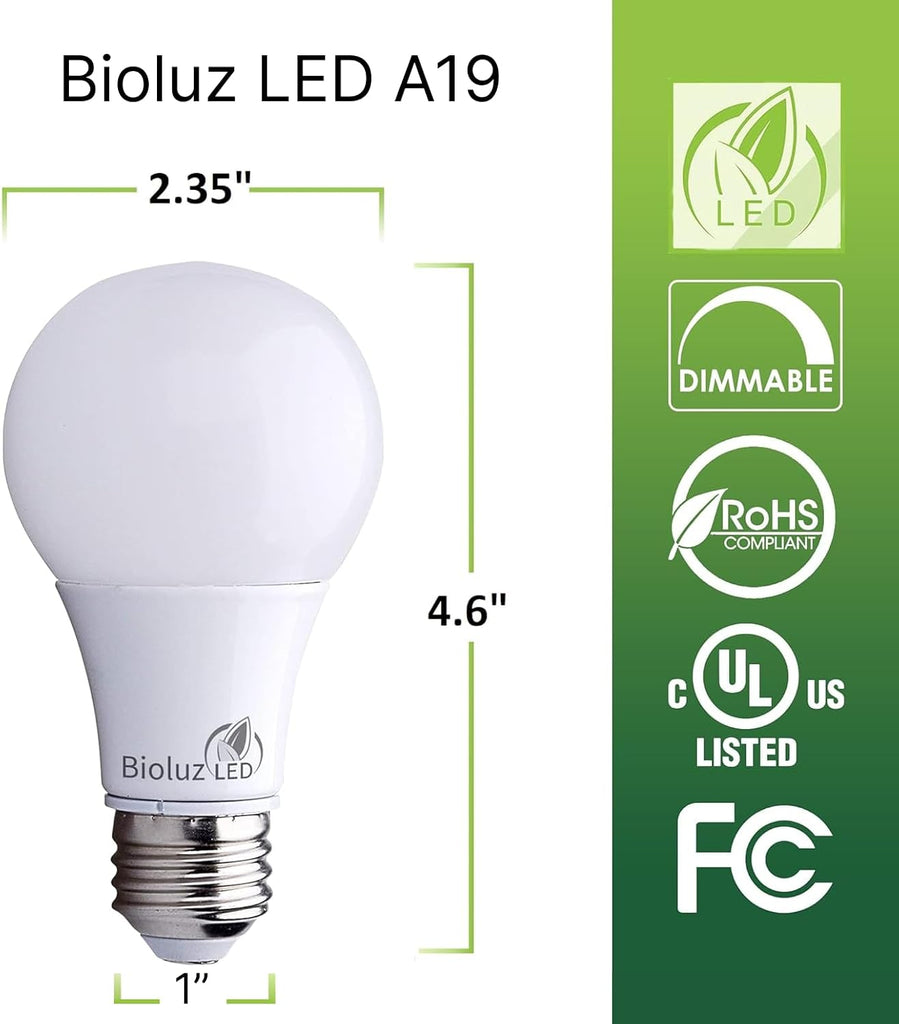 100W LED Bulbs, Dimmable LED Light Bulbs, Natural White 4000K, A19 LED Light Bulb 1500 Lumen