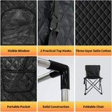 1-Person Portable Steam Sauna Tent for Home, 3L 1500W Sauna Box for Relaxation & Detoxification with Folding Chair