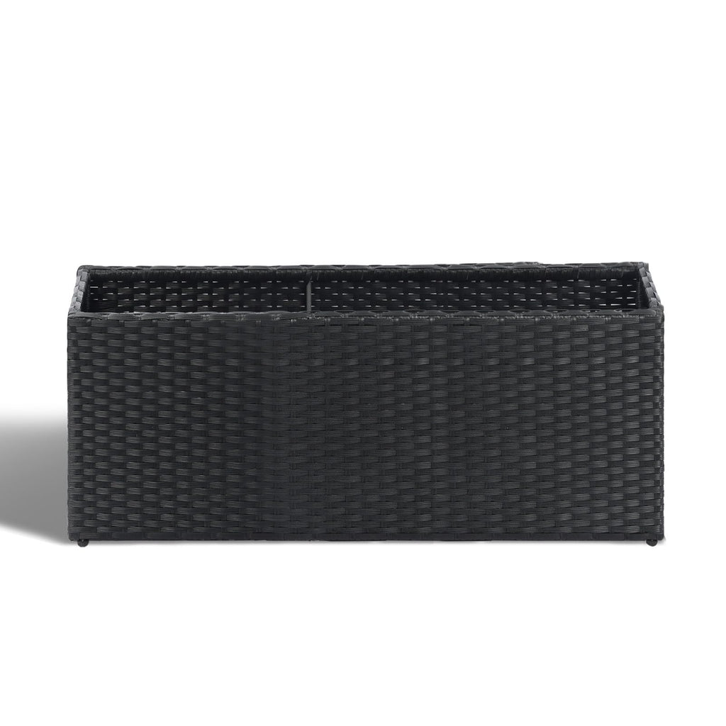 Large Rectangular Planter for Outdoor Rattan Block Box 36x12x16''