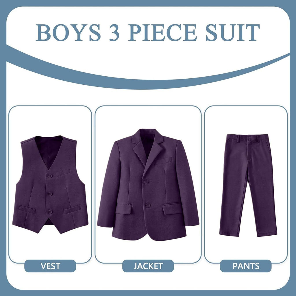 Boys Formal Suit Set Kids 3 Piece Suit Teen Toddler Boy Suits