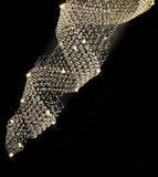 120" H Large Modern Chandelier for Villa Entrance Raindrop Chandeliers A100-B095SPMZN7