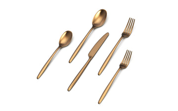 Ava 40-Piece Flatware Set, 18/10 Stainless Steel