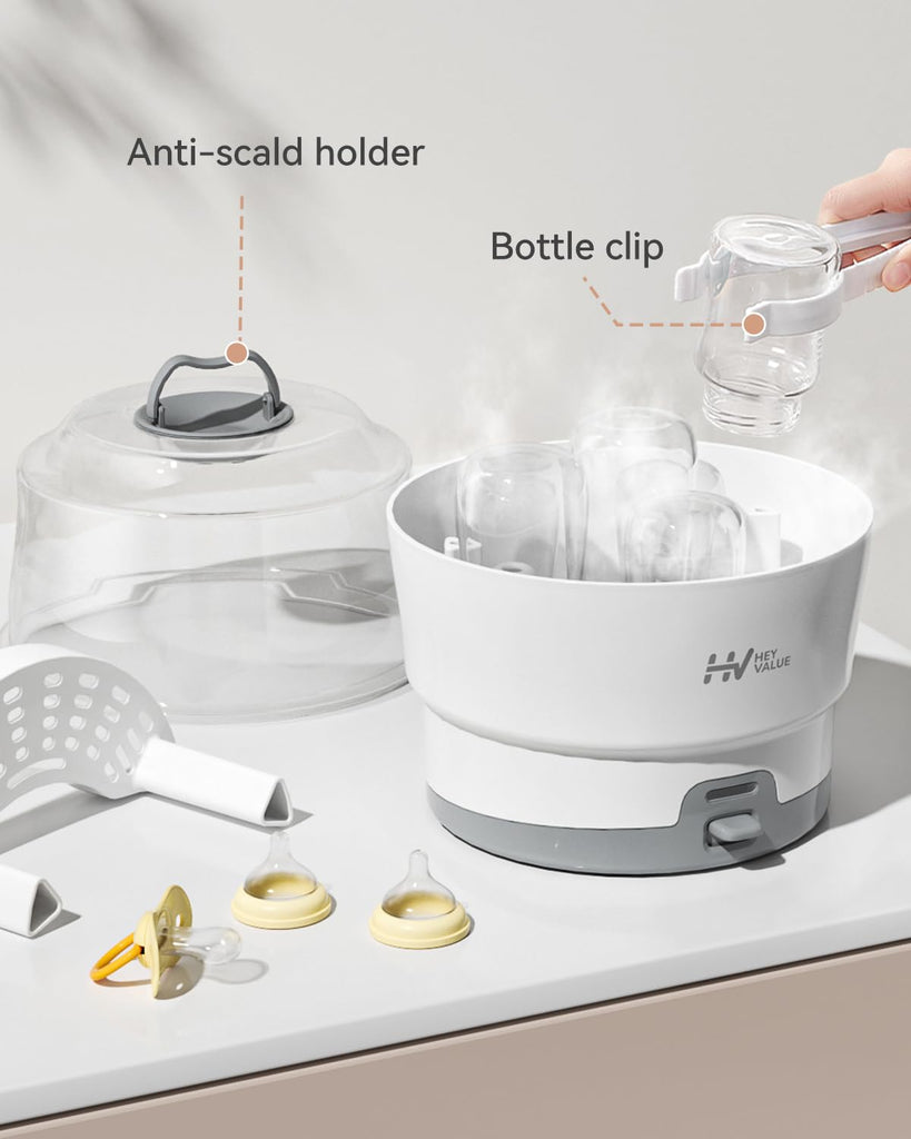 Smart-Steam Bottle Sterilizer for Baby Bottles & Breast Pump Parts