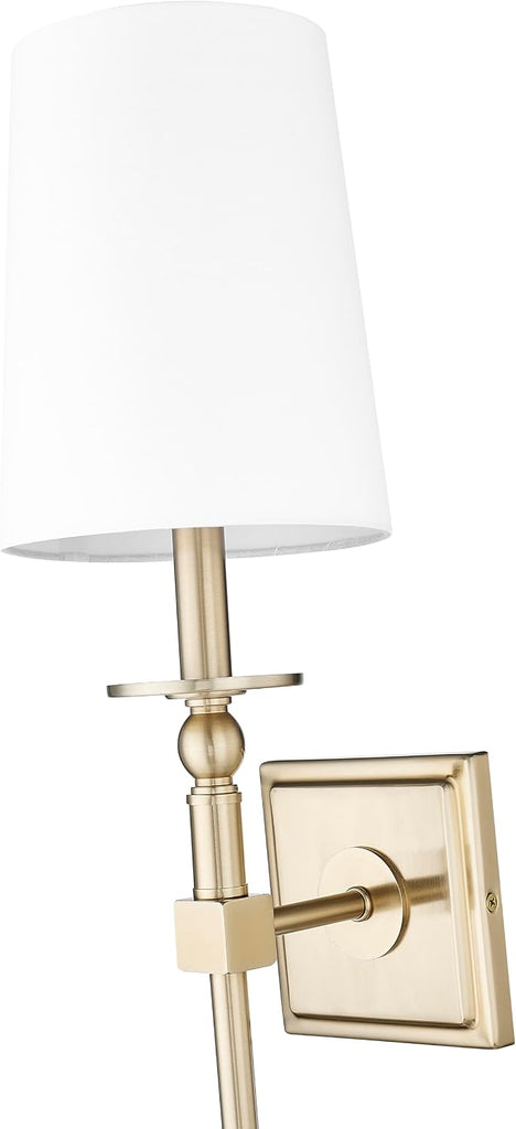 1 Light Wall Sconce 26 Inches Tall and 6.5 Inches Wide - Modern Gold