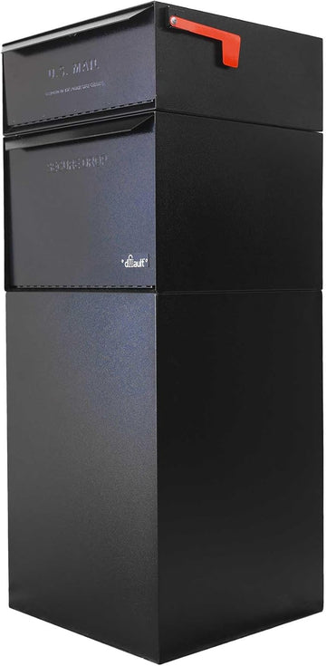 Full Service Vault DVCS0015 Secure Curbside Mailbox/Package Drop with Locking Letterbox (Black)