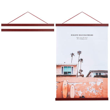 Magnetic Poster Hanger Frame, 27x40 27x41 27x32 Light Wood Wooden Magnet Canvas Artwork Print Poster Hangers Frames
