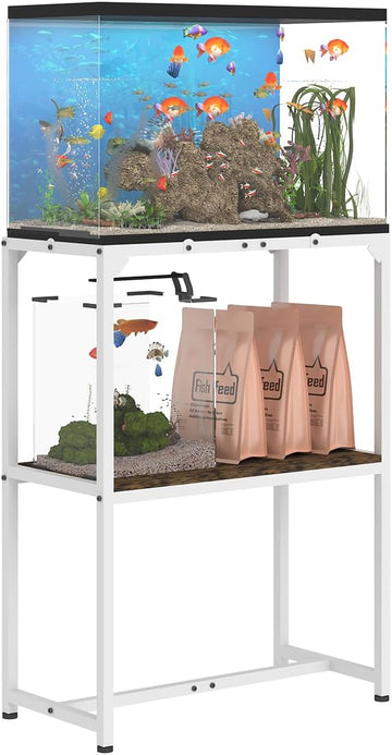10-20 Gallon Fish Tank Stand, White