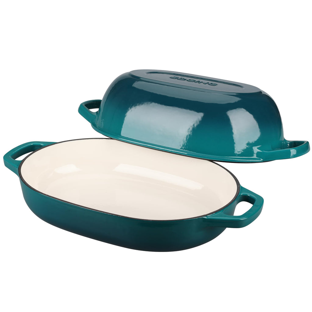 Enameled Cast Iron Oval Dutch Oven Pot with Lid, Dutch Oven for Sourdough Bread Baking, Bread Oven, Bread Dutch Oven