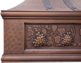 36 Inch Copper Wall Mount Range Hood