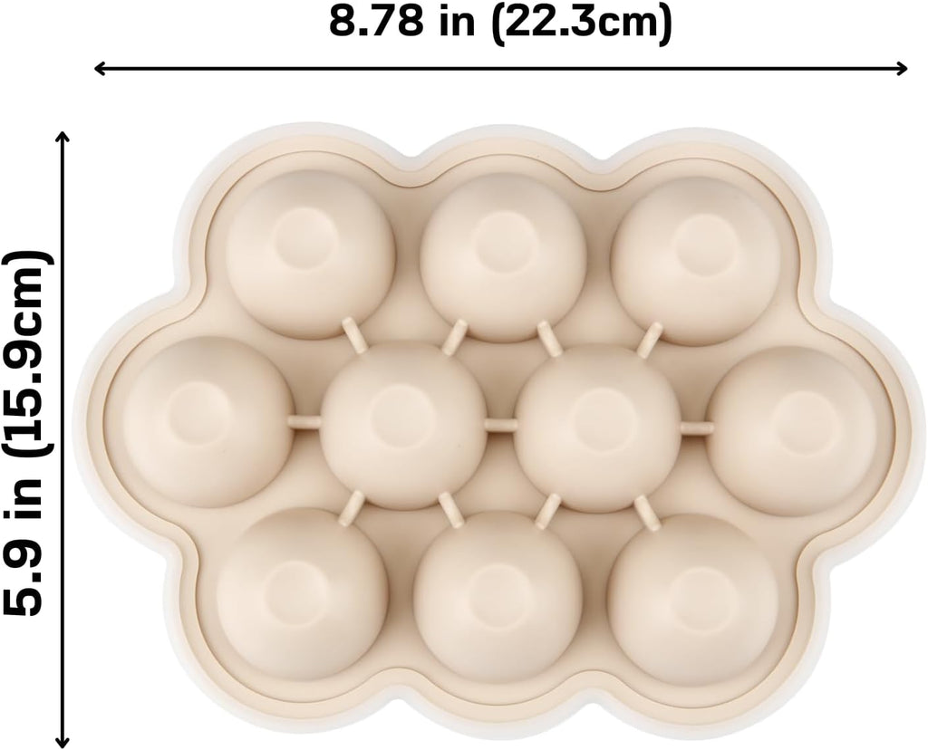 2 Pack Baby Food Freezer Tray with Lids, Silicone Baby Food Storage Container made Baby Food, Fruit, Purees