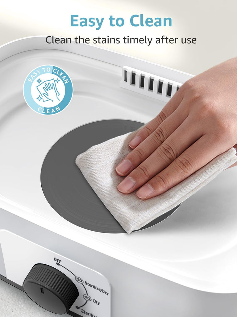 Multi-Function Large Capacity Baby Bottle Sterilizer and Dryer, Grey