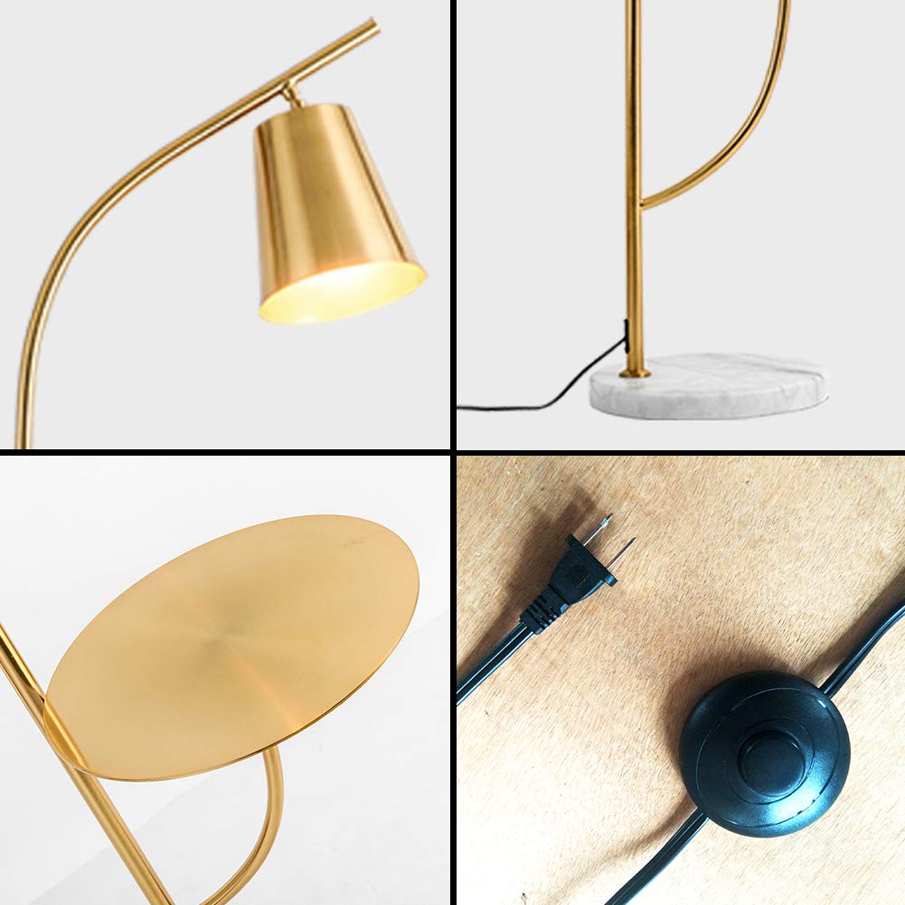 Lighting Creative Bedroom & Living Room Floor Lamp with a Table, Office and Reading Light - E26 Base