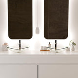 Tempered Glass Vessel Sink Bathroom, 20.8"x13.7" Oval Clear Above Counter Sink Bowl