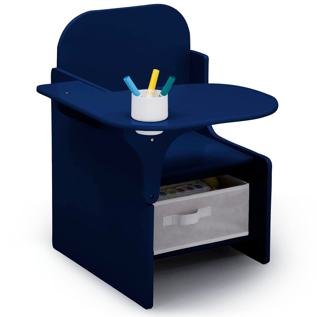 Children MySize Chair Desk with Storage Bin - Greenguard Gold Certified, Navy