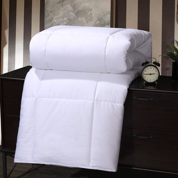 Down Alternative Comforter Queen Size 100 Percent Cotton Top Fiber Filled Blanket, Down Alternative Duvet Insert 100%