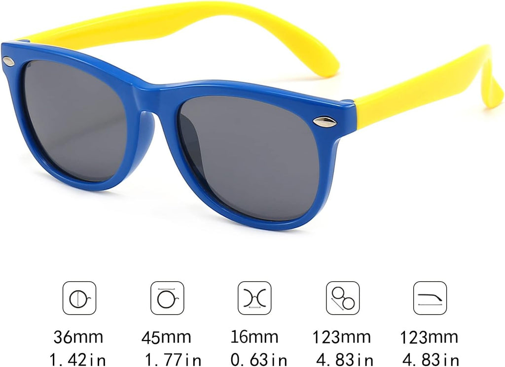Kids Polarized Sunglasses for Boys Girls, Outdoor Sports