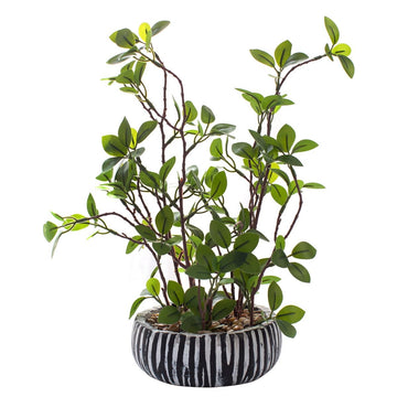 12 inch Artificial Potted Plants Indoor Office Desk Fiddle Leaf Fig Plant Plant Realistic Small Fake Farmhouse Plants
