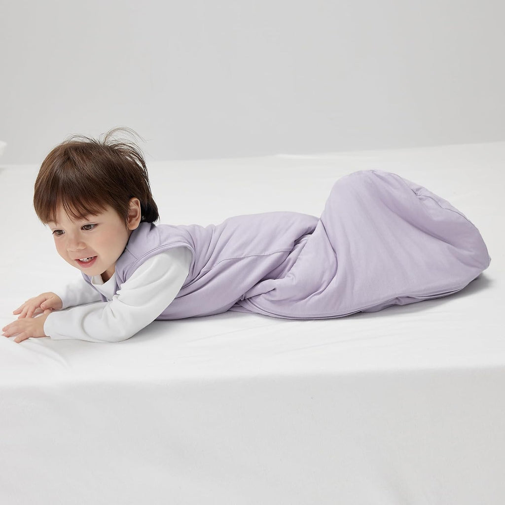 2 Pack Buttery Soft Rayon Made from Bamboo Baby Sleep Sack 1.0 TOG, Premium Baby Sleeping Bag Way