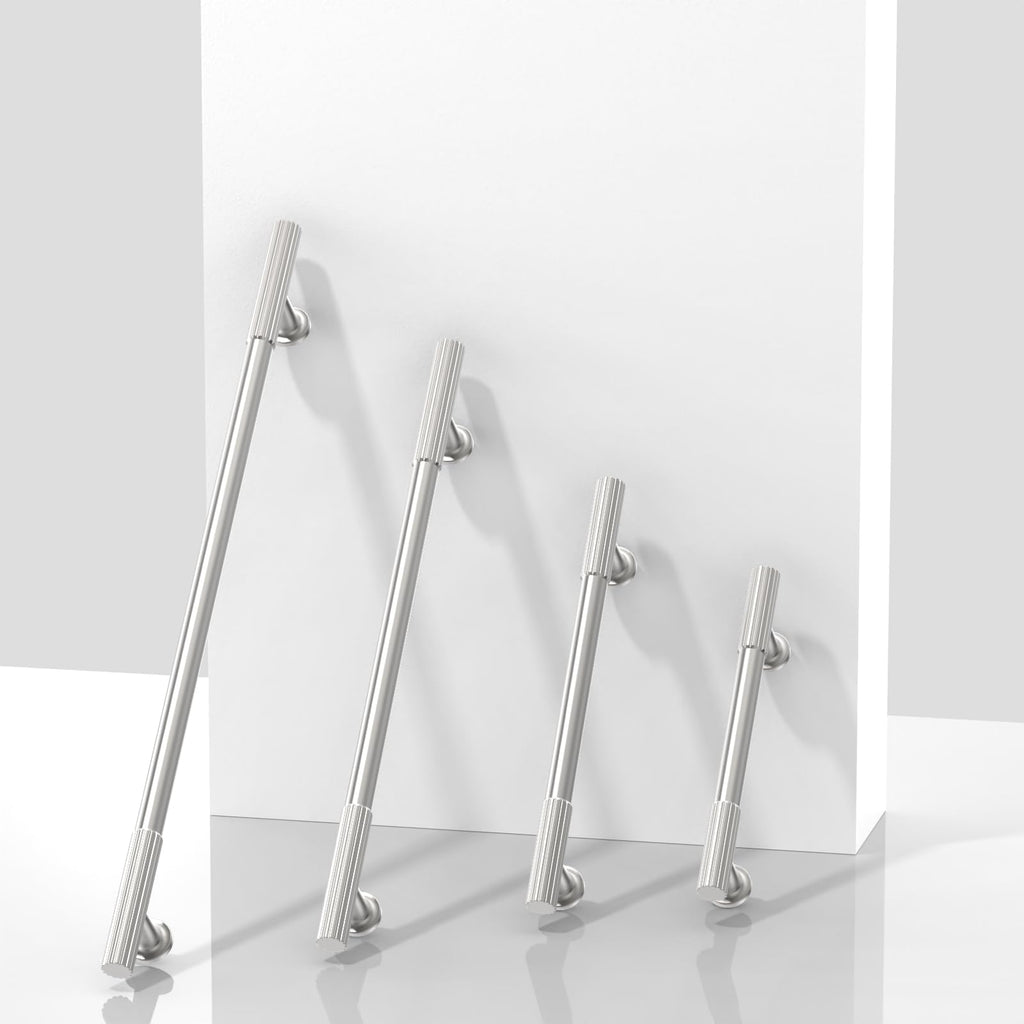 10 Pack Brushed Satin Nickel Cabinet Pulls 5 Inch(128mm) Kitchen Cabinet Handles Solid Zinc Alloy Cabinet Hardware