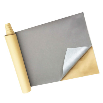 Self Adhesive Velvet Fabric Flocked, 19′′×100′′(Space Gray)