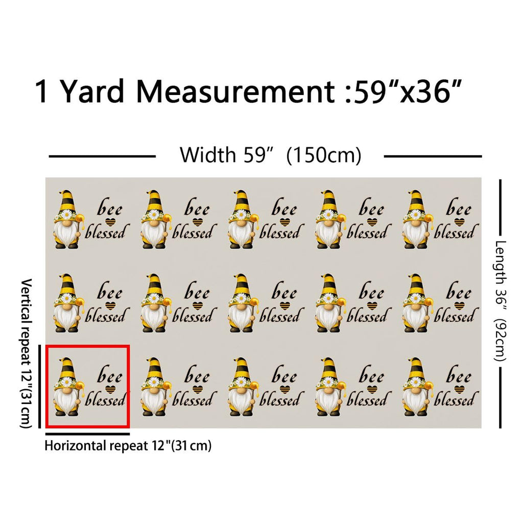 Bee Fabric by The Yard Soft 1 Yard