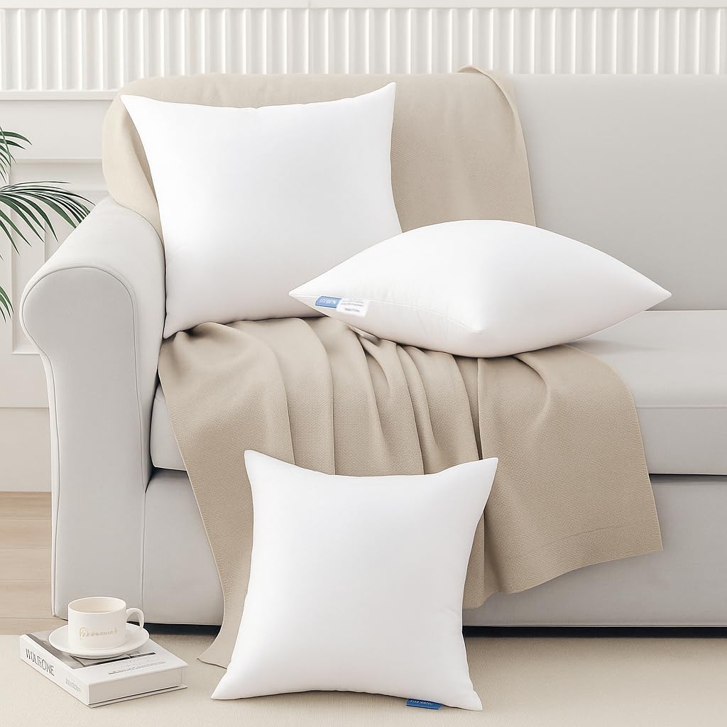 20x20 Throw Pillow Inserts, Pillow Forms for Couch - Set of 2